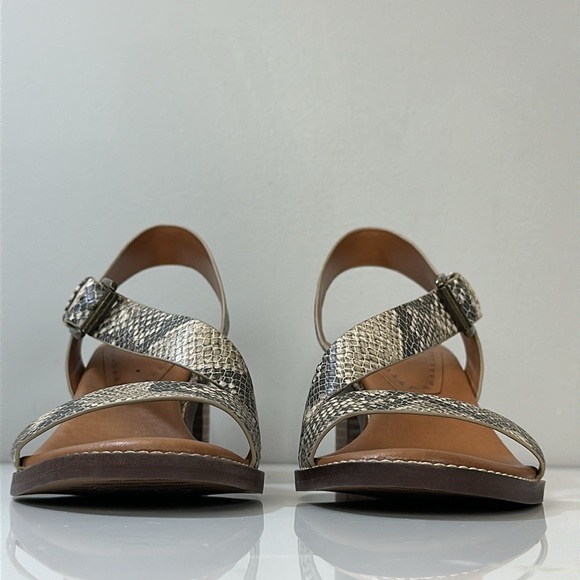 Anthropologie Zodiac Ivy Snake Print Sandals Size 8.5 - Picture 4 of 15